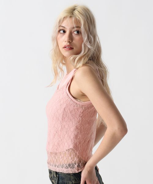 FOREVER 21 レースレイヤードキャミ ピンク FREE ウィメンズインナー フォーエバー21 579042 and ST アンドエスティ(旧ドットエスティ) FOREVER 21 レースレイヤードキャミ ピンク FREE ウィメンズインナー フォーエバー21 579042 and ST アンドエスティ(旧ドットエスティ)