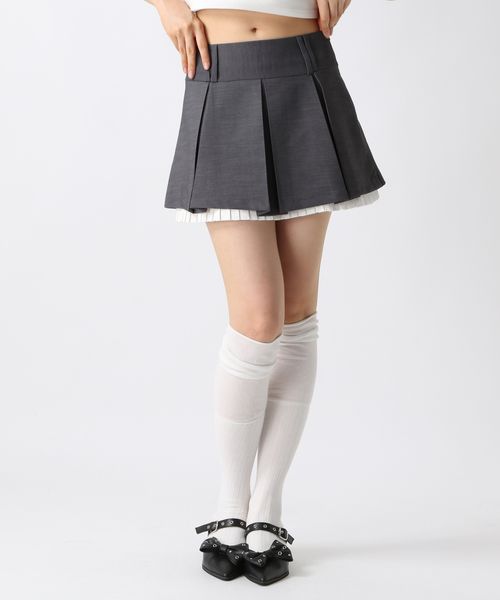 FOREVER 21 レイヤードプリーツミニスカート ライトグレー M ウィメンズボトムス フォーエバー21 579061 and ST アンドエスティ(旧ドットエスティ) FOREVER 21 レイヤードプリーツミニスカート ライトグレー M ウィメンズボトムス フォーエバー21 579061 and ST アンドエスティ(旧ドットエスティ)