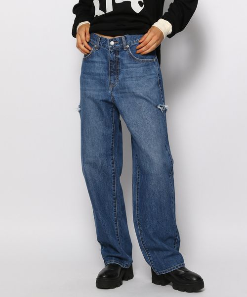 FOREVER 21 ストレートデニムパンツ ブルー XS ウィメンズボトムス フォーエバー21 976155 and ST アンドエスティ(旧ドットエスティ) FOREVER 21 ストレートデニムパンツ ブルー XS ウィメンズボトムス フォーエバー21 976155 and ST アンドエスティ(旧ドットエスティ)