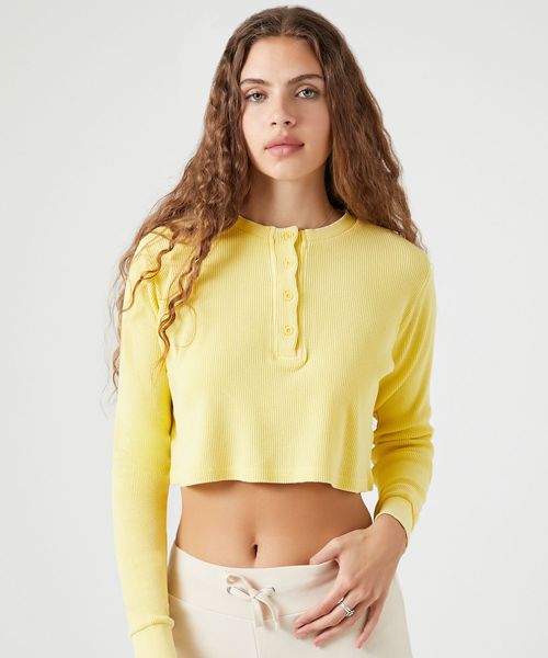 FOREVER 21 フェイクボタンショートカット イエロー L ウィメンズインナー_IMP フォーエバー21 988265 and ST アンドエスティ(旧ドットエスティ) FOREVER 21 フェイクボタンショートカット イエロー L ウィメンズインナー_IMP フォーエバー21 988265 and ST アンドエスティ(旧ドットエスティ)