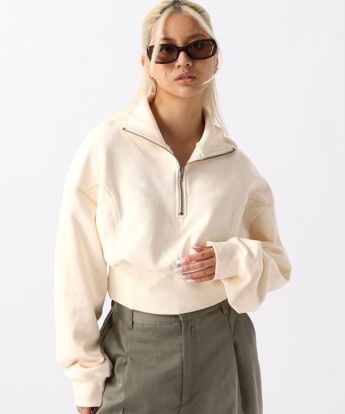 FOREVER 21 ハーフZIPウラケ ナチュラル S ウィメンズインナー_IMP フォーエバー21 988307 and ST アンドエスティ(旧ドットエスティ) FOREVER 21 ハーフZIPウラケ ナチュラル S ウィメンズインナー_IMP フォーエバー21 988307 and ST アンドエスティ(旧ドットエスティ)