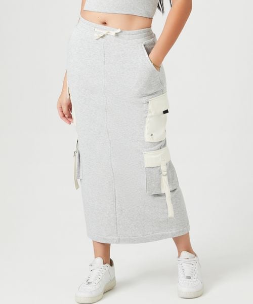 FOREVER 21 裏毛ミリタリースカート ライトグレー XS ウィメンズボトムス_IMP フォーエバー21 988309 and ST アンドエスティ(旧ドットエスティ) FOREVER 21 裏毛ミリタリースカート ライトグレー XS ウィメンズボトムス_IMP フォーエバー21 988309 and ST アンドエスティ(旧ドットエスティ)