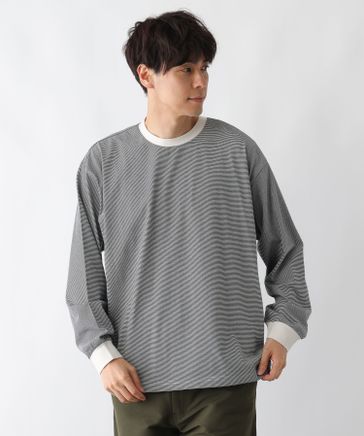 GOODENOUGH グッドイナフ ボーダー ラガーシャツ ロングスリーブ M GOODENOUGH(グッドイナフ) 90~00's striped knit pullover shirt