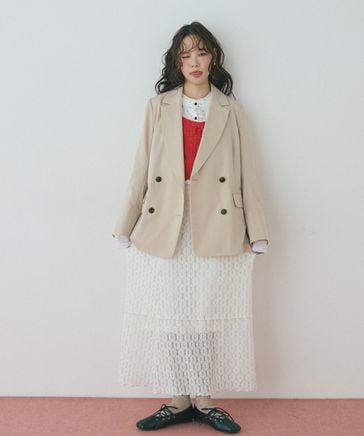 麻調合繊ダブルブレストジャケット | [公式]FREE'S MART（フリーズ