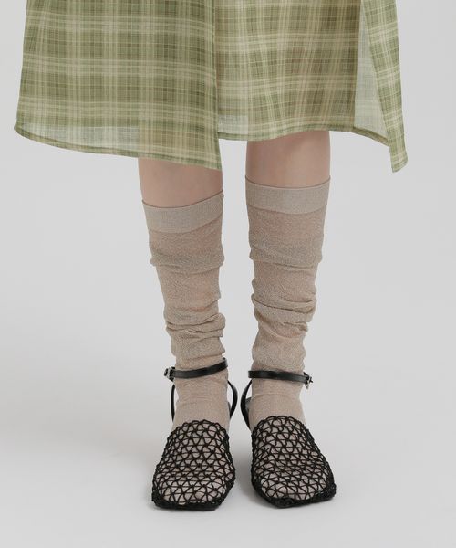 GEORGE'S WOMEN/ラメソックス ロング イエロー W_服飾雑貨 ジョージズ 355468 and ST アンドエスティ(旧ドットエスティ) GEORGE'S WOMEN/ラメソックス ロング イエロー W_服飾雑貨 ジョージズ 355468 and ST アンドエスティ(旧ドットエスティ)