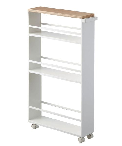 GEORGE'S tower ハンドル付きスリムワゴン ホワイト 家具・インテリア ジョージズ 363313 and ST アンドエスティ(旧ドットエスティ) GEORGE'S tower ハンドル付きスリムワゴン ホワイト 家具・インテリア ジョージズ 363313 and ST アンドエスティ(旧ドットエスティ)