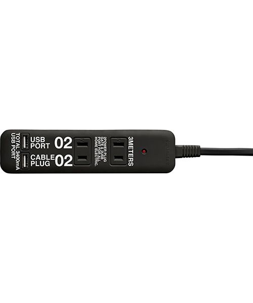 GEORGE'S CABLE PLUG 02 & USBPORT 02 ブラック 家具・インテリア ジョージズ 363841 and ST アンドエスティ(旧ドットエスティ) GEORGE'S CABLE PLUG 02 & USBPORT 02 ブラック 家具・インテリア ジョージズ 363841 and ST アンドエスティ(旧ドットエスティ)