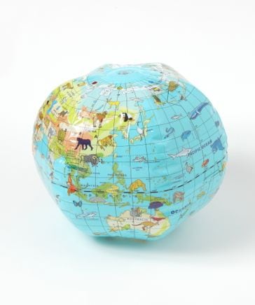 ドイツ製 輸入ラバースタンプ マウント済 『ブラウニーたちと地球儀』 ドイツ製 輸入ラバースタンプ マウント済 『ブラウニーたちと