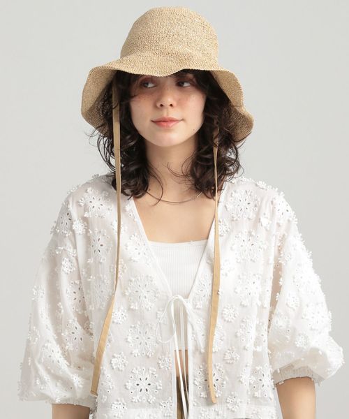 GEORGE'S プレーンリボンハット ホワイト W_服飾雑貨 ジョージズ 373129 and ST アンドエスティ(旧ドットエスティ) GEORGE'S プレーンリボンハット ホワイト W_服飾雑貨 ジョージズ 373129 and ST アンドエスティ(旧ドットエスティ)