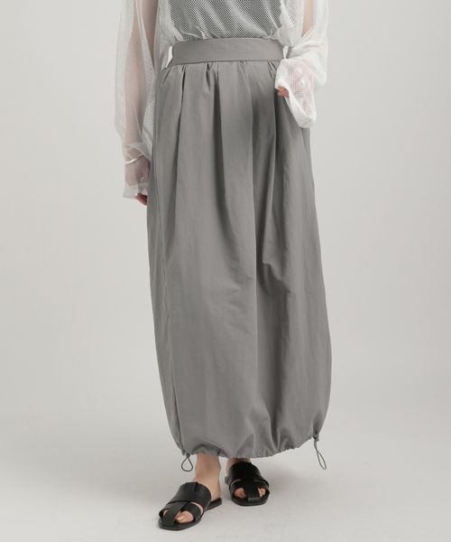 GEORGE'S ドロストバルーンスカート ライトグレー M W_ボトムス ジョージズ 491273 and ST アンドエスティ(旧ドットエスティ) GEORGE'S ドロストバルーンスカート ライトグレー M W_ボトムス ジョージズ 491273 and ST アンドエスティ(旧ドットエスティ)