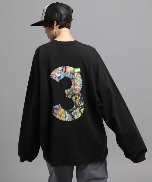 GEORGE'S 【MENS】ロゴグラフィックロンT ブラック M M_トップス ジョージズ 493067 and ST アンドエスティ(旧ドットエスティ) GEORGE'S 【MENS】ロゴグラフィックロンT ブラック M M_トップス ジョージズ 493067 and ST アンドエスティ(旧ドットエスティ)