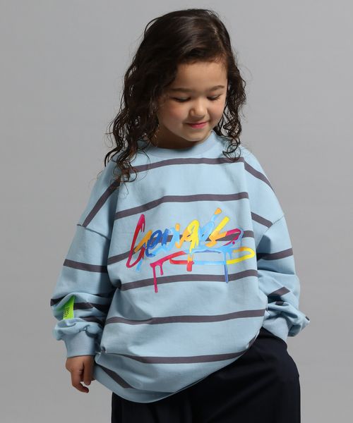 GEORGE'S 【KIDS】ボーダーロゴロンT ブラック XL キッズ ジョージズ 494907 and ST アンドエスティ(旧ドットエスティ) GEORGE'S 【KIDS】ボーダーロゴロンT ブラック XL キッズ ジョージズ 494907 and ST アンドエスティ(旧ドットエスティ)