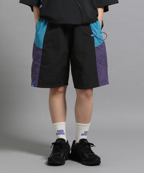 GEORGE'S 【MENS】スイッチングショートパンツ ブラック L M_ボトムス ジョージズ 570857 and ST アンドエスティ(旧ドットエスティ) GEORGE'S 【MENS】スイッチングショートパンツ ブラック L M_ボトムス ジョージズ 570857 and ST アンドエスティ(旧ドットエスティ)