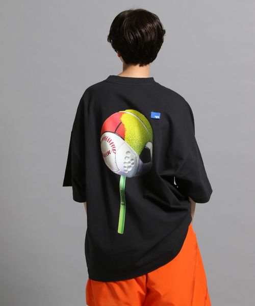GEORGE'S 【MENS】ボールグラフィックTシャツ ライトグレー M M_トップス ジョージズ 570895 and ST アンドエスティ(旧ドットエスティ) GEORGE'S 【MENS】ボールグラフィックTシャツ ライトグレー M M_トップス ジョージズ 570895 and ST アンドエスティ(旧ドットエスティ)
