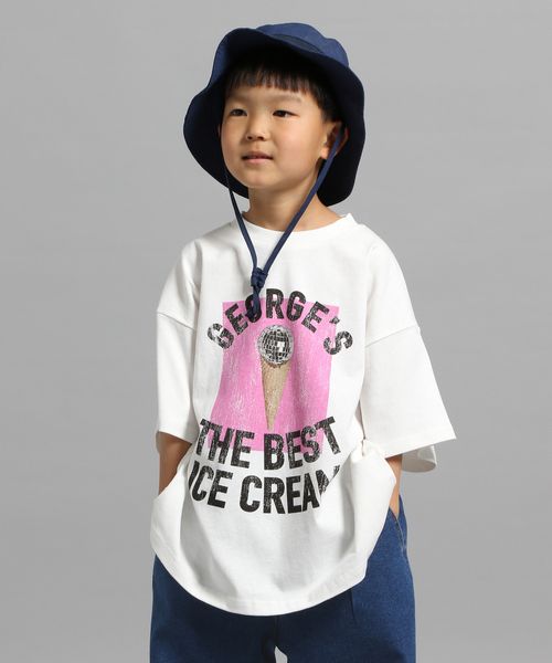 GEORGE'S 【KIDS】アソートプリントTシャツ ホワイト キッズ ジョージズ 570931 and ST アンドエスティ(旧ドットエスティ) GEORGE'S 【KIDS】アソートプリントTシャツ ホワイト キッズ ジョージズ 570931 and ST アンドエスティ(旧ドットエスティ)