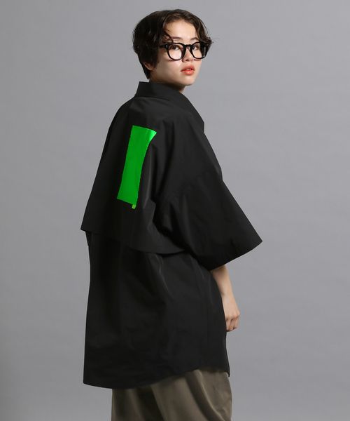 GEORGE'S 【MENS】BIGスナップシャツ ブラック M M_トップス ジョージズ 572878 and ST アンドエスティ(旧ドットエスティ) GEORGE'S 【MENS】BIGスナップシャツ ブラック M M_トップス ジョージズ 572878 and ST アンドエスティ(旧ドットエスティ)