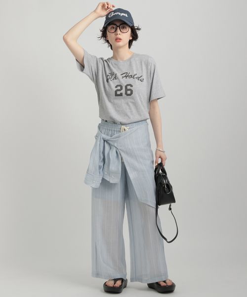 GEORGE'S シアーイージーパンツ ライトブルー S W_ボトムス ジョージズ 575064 and ST アンドエスティ(旧ドットエスティ) GEORGE'S シアーイージーパンツ ライトブルー S W_ボトムス ジョージズ 575064 and ST アンドエスティ(旧ドットエスティ)