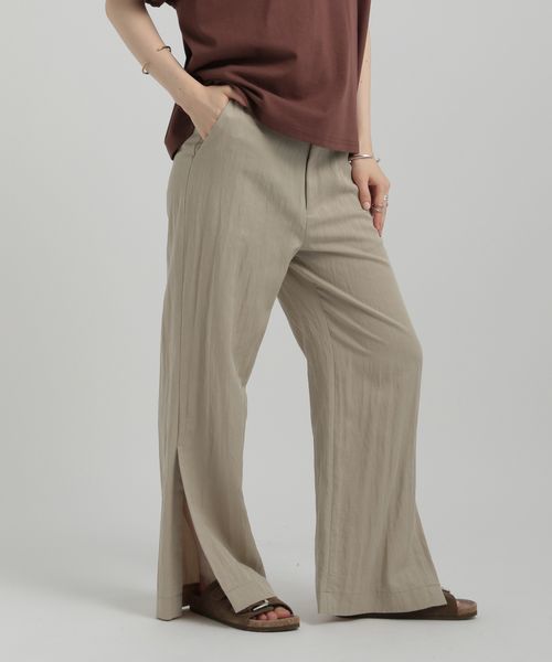 GEORGE'S サイドスリットパンツ ライトベージュ M W_ボトムス ジョージズ 575070 and ST アンドエスティ(旧ドットエスティ) GEORGE'S サイドスリットパンツ ライトベージュ M W_ボトムス ジョージズ 575070 and ST アンドエスティ(旧ドットエスティ)