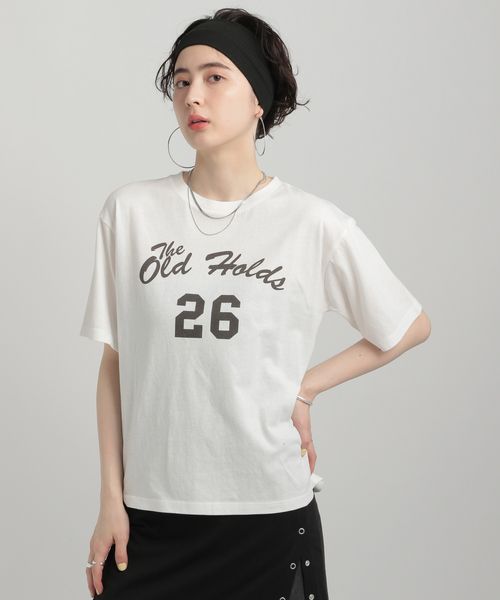 GEORGE'S ナンバーTシャツ オフホワイト M W_トップス ジョージズ 576119 and ST アンドエスティ(旧ドットエスティ) GEORGE'S ナンバーTシャツ オフホワイト M W_トップス ジョージズ 576119 and ST アンドエスティ(旧ドットエスティ)