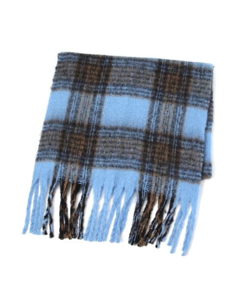 GEORGE'S タータンチェックストール ライトブルー FREE W_服飾雑貨 ジョージズ 576534 and ST アンドエスティ(旧ドットエスティ) GEORGE'S タータンチェックストール ライトブルー FREE W_服飾雑貨 ジョージズ 576534 and ST アンドエスティ(旧ドットエスティ)
