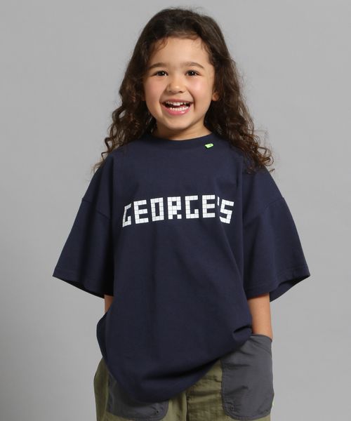 GEORGE'S 【KIDS】トランプグラフィックTシャツ ネイビー キッズ ジョージズ 576917 and ST アンドエスティ(旧ドットエスティ) GEORGE'S 【KIDS】トランプグラフィックTシャツ ネイビー キッズ ジョージズ 576917 and ST アンドエスティ(旧ドットエスティ)