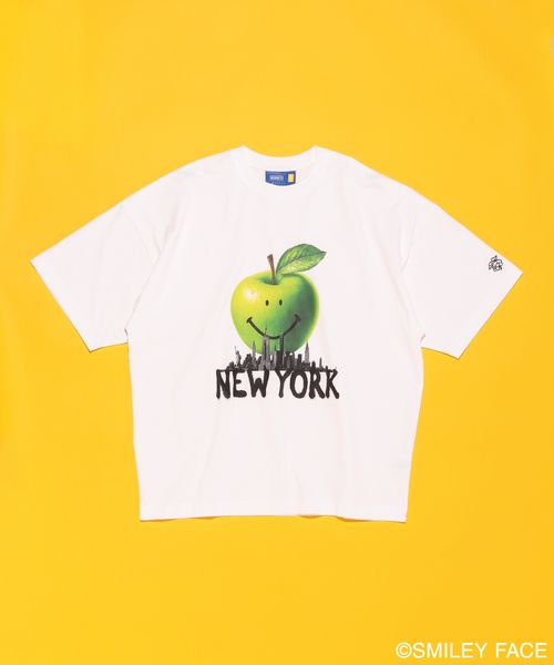 GEORGE'S 【MENS】スマイリーコラボTシャツ オフホワイト L M_トップス ジョージズ 577173 and ST アンドエスティ(旧ドットエスティ) GEORGE'S 【MENS】スマイリーコラボTシャツ オフホワイト L M_トップス ジョージズ 577173 and ST アンドエスティ(旧ドットエスティ)