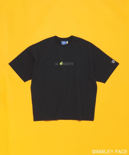 GEORGE'S 【MENS】スマイリーコラボTシャツ ブラック L M_トップス ジョージズ 577173 and ST アンドエスティ(旧ドットエスティ) GEORGE'S 【MENS】スマイリーコラボTシャツ ブラック L M_トップス ジョージズ 577173 and ST アンドエスティ(旧ドットエスティ)
