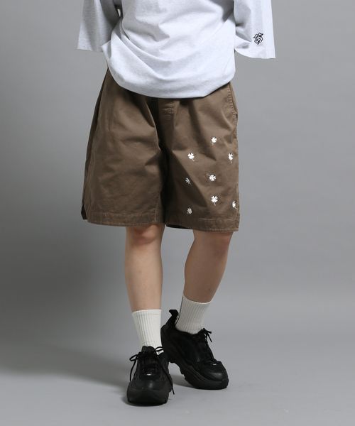 GEORGE'S 【MENS】エンブロイダリーショートパンツ ライトベージュ L M_ボトムス ジョージズ 577200 and ST アンドエスティ(旧ドットエスティ) GEORGE'S 【MENS】エンブロイダリーショートパンツ ライトベージュ L M_ボトムス ジョージズ 577200 and ST アンドエスティ(旧ドットエスティ)
