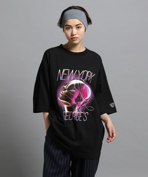 GEORGE'S 【MENS】メタルシティTシャツ ライトグレー L M_トップス ジョージズ 578335 and ST アンドエスティ(旧ドットエスティ) GEORGE'S 【MENS】メタルシティTシャツ ライトグレー L M_トップス ジョージズ 578335 and ST アンドエスティ(旧ドットエスティ)