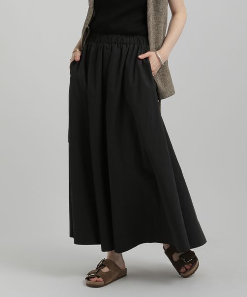 GEORGE'S ボリュームフレアスカート ブラック S W_ボトムス ジョージズ 580755 and ST アンドエスティ(旧ドットエスティ) GEORGE'S ボリュームフレアスカート ブラック S W_ボトムス ジョージズ 580755 and ST アンドエスティ(旧ドットエスティ)