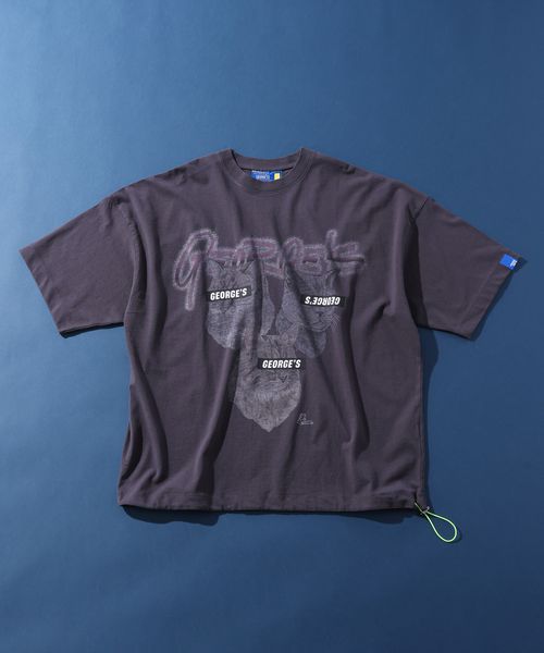 GEORGE'S 【MENS】CAT&DOG リメイク Tシャツ ライトグレー M M_トップス ジョージズ 583849 and ST アンドエスティ(旧ドットエスティ) GEORGE'S 【MENS】CAT&DOG リメイク Tシャツ ライトグレー M M_トップス ジョージズ 583849 and ST アンドエスティ(旧ドットエスティ)