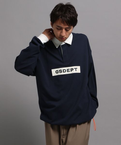 GEORGE'S 【MENS】ムジラガーシャツ ネイビー M M_トップス ジョージズ 595072 and ST アンドエスティ(旧ドットエスティ) GEORGE'S 【MENS】ムジラガーシャツ ネイビー M M_トップス ジョージズ 595072 and ST アンドエスティ(旧ドットエスティ)