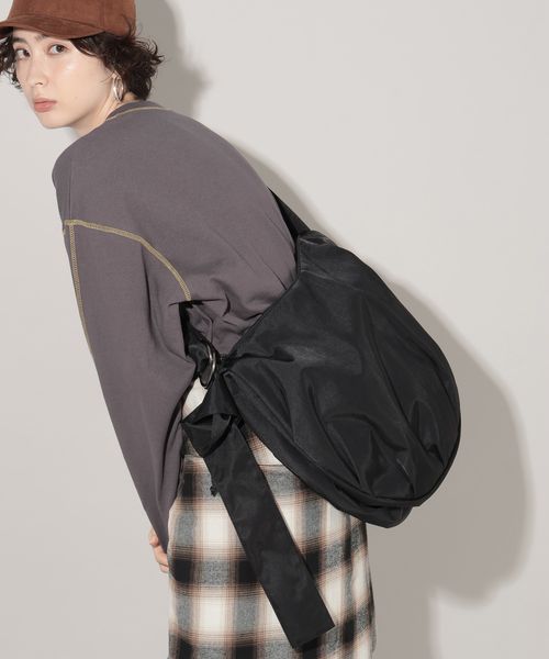 GEORGE'S ナイロンショルダーBAG ブラック W_服飾雑貨 ジョージズ 595422 and ST アンドエスティ(旧ドットエスティ) GEORGE'S ナイロンショルダーBAG ブラック W_服飾雑貨 ジョージズ 595422 and ST アンドエスティ(旧ドットエスティ)