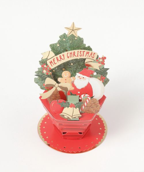 GEORGE'S [ポップアップカード]クリスマスカード フラワーポット クリア FREE ヘルスケア・ステーショナリー ジョージズ 622526 and ST アンドエスティ（旧ドットエスティ）