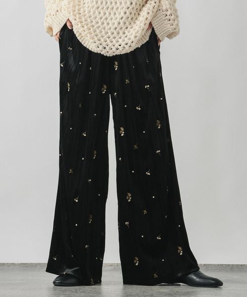 刺繍ベロアパンツ/1063826 | [公式]グローバルワーク （GLOBAL WORK）通販