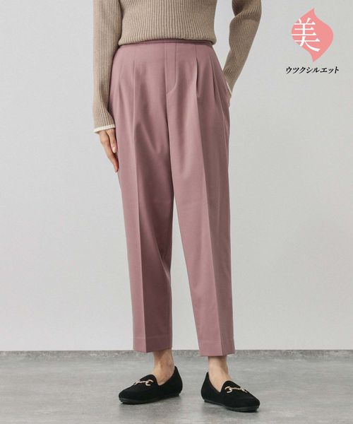 GLOBAL WORK あったかウツクシルエットテーパードパンツ/115428 ピンク M ウィメンズボトムス グローバルワーク 115428 and ST アンドエスティ(旧ドットエスティ) GLOBAL WORK あったかウツクシルエットテーパードパンツ/115428 ピンク M ウィメンズボトムス グローバルワーク 115428 and ST アンドエスティ(旧ドットエスティ)
