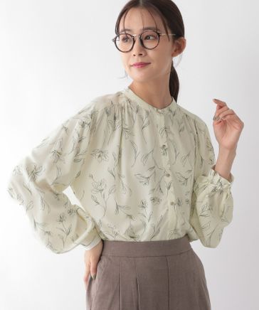 2点セット さらさらリラックスプリントブラウス/115539/アウトレット価格