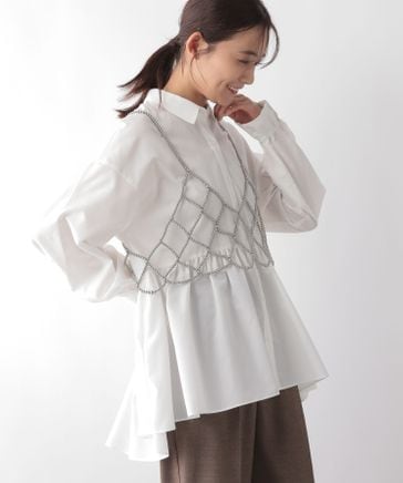 ▼美品✨シェアースピリット【36】ペプラムシャツ 総柄 花柄 睡蓮 hyde 365日マイスタイルペプラムシャツ/115544 | [公式]グローバルワーク