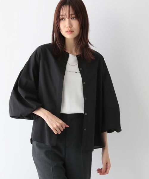 GLOBAL WORK お手入れらくらくバルーン8分袖/115547 ブラック M ウィメンズインナー グローバルワーク 115547 and ST アンドエスティ(旧ドットエスティ) GLOBAL WORK お手入れらくらくバルーン8分袖/115547 ブラック M ウィメンズインナー グローバルワーク 115547 and ST アンドエスティ(旧ドットエスティ)