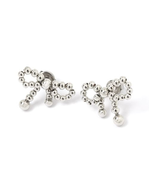 GLOBAL WORK リボンピアス/115629 ライトグレー ウィメンズグッズ グローバルワーク 115629 and ST アンドエスティ(旧ドットエスティ) GLOBAL WORK リボンピアス/115629 ライトグレー ウィメンズグッズ グローバルワーク 115629 and ST アンドエスティ(旧ドットエスティ)