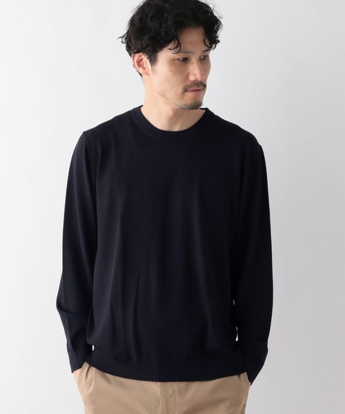 GLOBAL WORK アンチピリングニット/クルーネック/116305/アウトレット価格 ネイビー S メンズインナー グローバルワーク 116305 and ST アンドエスティ(旧ドットエスティ) GLOBAL WORK アンチピリングニット/クルーネック/116305/アウトレット価格 ネイビー S メンズインナー グローバルワーク 116305 and ST アンドエスティ(旧ドットエスティ)
