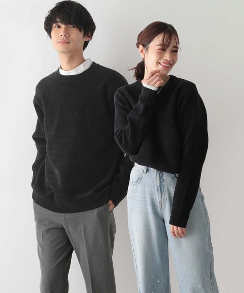 GLOBAL WORK モールニットクルー/116372 ブラック S メンズインナー グローバルワーク 116372 and ST アンドエスティ(旧ドットエスティ) GLOBAL WORK モールニットクルー/116372 ブラック S メンズインナー グローバルワーク 116372 and ST アンドエスティ(旧ドットエスティ)