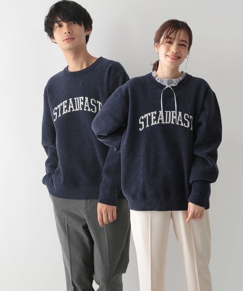 GLOBAL WORK モールニットロゴ/116387 ネイビー S メンズインナー グローバルワーク 116387 and ST アンドエスティ(旧ドットエスティ) GLOBAL WORK モールニットロゴ/116387 ネイビー S メンズインナー グローバルワーク 116387 and ST アンドエスティ(旧ドットエスティ)