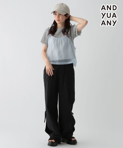 GLOBAL WORK チビT*シアーキャミSET/AND YUA ANY/122445 ライトブルー キッズ グローバルワーク 122445 and ST アンドエスティ(旧ドットエスティ) GLOBAL WORK チビT*シアーキャミSET/AND YUA ANY/122445 ライトブルー キッズ グローバルワーク 122445 and ST アンドエスティ(旧ドットエスティ)