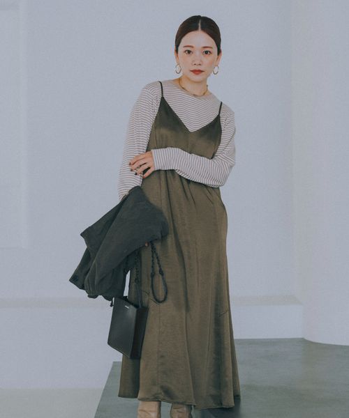 高山直子さんコラボ Vintageサテンワンピース Eiis 公式 グローバルワーク Global Work 通販 高山直子さんコラボ Vintageサテンワンピース Eiis 公式 グローバルワーク Global Work 通販