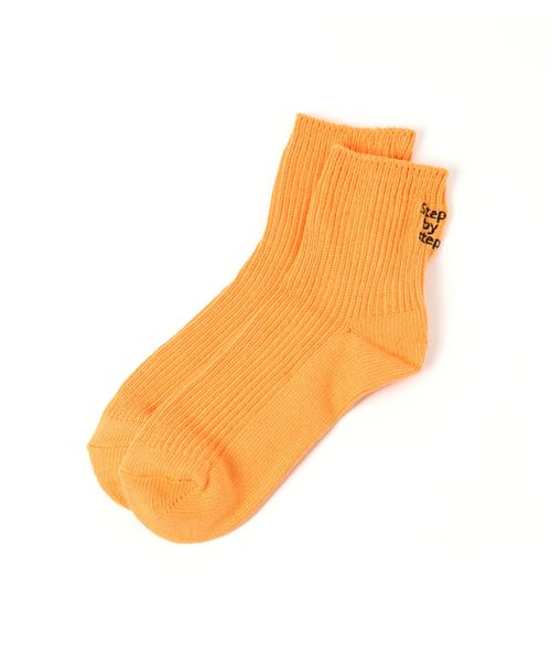 GLOBAL WORK カラーロゴソックス抗菌防臭/125850 オレンジ FREE ウィメンズグッズ グローバルワーク 125850 and ST アンドエスティ(旧ドットエスティ) GLOBAL WORK カラーロゴソックス抗菌防臭/125850 オレンジ FREE ウィメンズグッズ グローバルワーク 125850 and ST アンドエスティ(旧ドットエスティ)