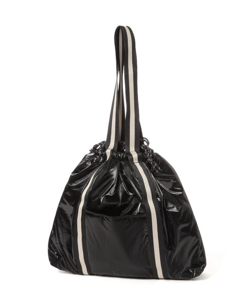 GLOBAL WORK 一部店舗限定/ラインテープ巾着トート/128845 ブラック ウィメンズグッズ グローバルワーク 128845 and ST アンドエスティ（旧ドットエスティ）