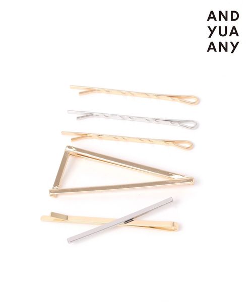 GLOBAL WORK メタルヘアピン/AND YUA ANY/130389 ベージュ キッズ グローバルワーク 130389 and ST アンドエスティ（旧ドットエスティ）