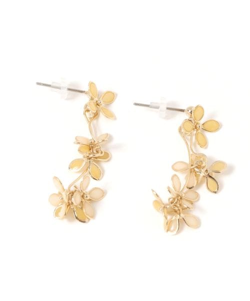 GLOBAL WORK ジャラ小花ピアス/130965 イエロー ウィメンズグッズ グローバルワーク 130965 and ST アンドエスティ(旧ドットエスティ) GLOBAL WORK ジャラ小花ピアス/130965 イエロー ウィメンズグッズ グローバルワーク 130965 and ST アンドエスティ(旧ドットエスティ)