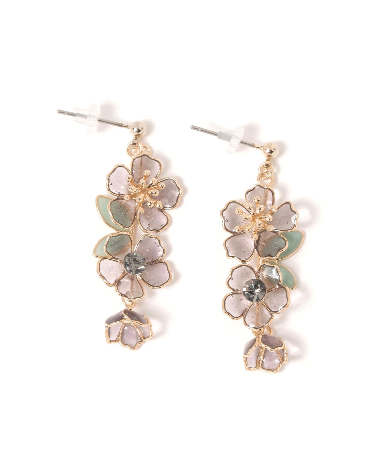 美品 キューブピアス ドライフラワー 5色 | Raven Rose ーレイヴンローズー